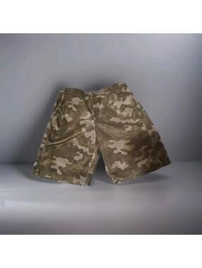 Lands Endsboyd Camo Shorts Size XL 14-16 Pockets Draw String Stretch Waist